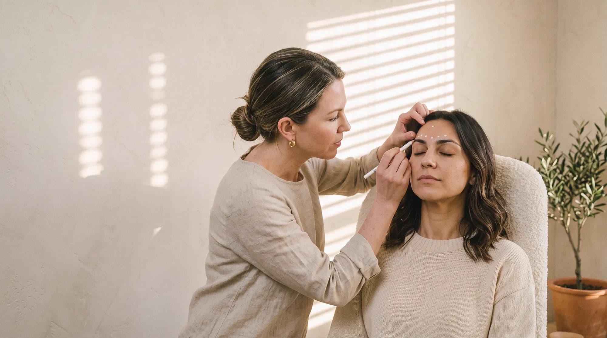 Solenne: a treatment plan mapped on a patient's face